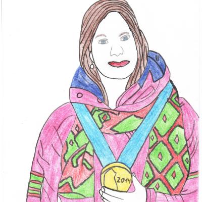 Olimpijskaa Cempionka Dara Domraceva. Kovaleva Emilia