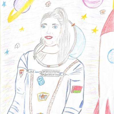 Pervaa Belorusskaa Zensina Kosmonavt Kajtanov Mark